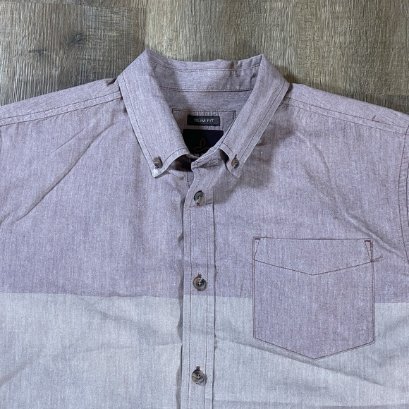 PrAna Broderick Hiking Shirt Large Organic Cotton Outdoors Casual Mens - Picture 3 of 13